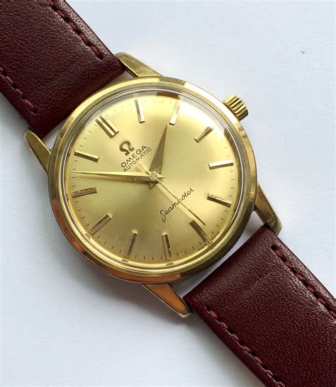 omega seamaster automatic vintage gold|vintage Omega Seamaster automatic 1950s.